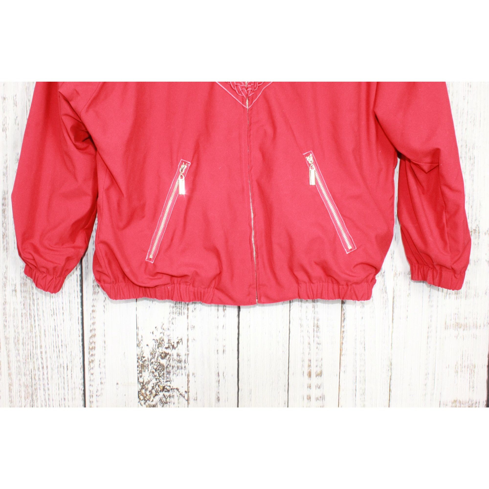 Other Vintage Teddi Red Retro Utility Windbreaker Women’s SP Size S / US 4 / IT 40 - 3 Thumbnail