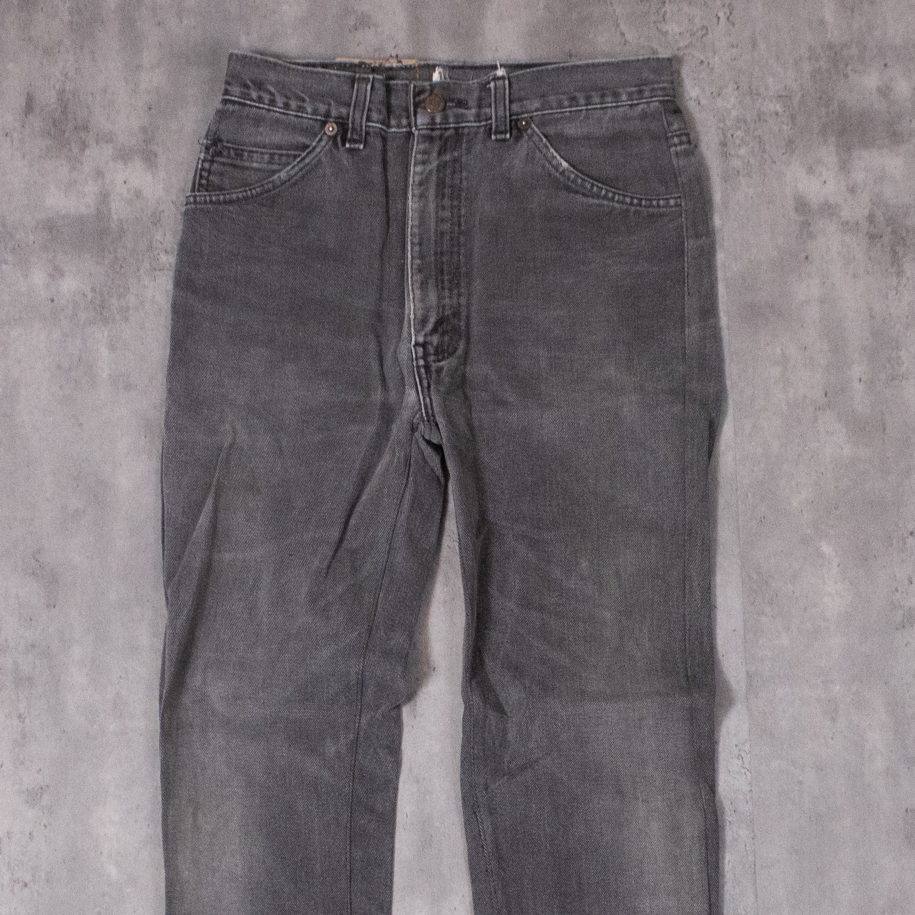 Levi's Vintage Clothing × Vintage Vintage 1990's Levis 619 Orange Tab Skinny Fade Black Pant's Size US 26 / EU 42 - 5 Thumbnail