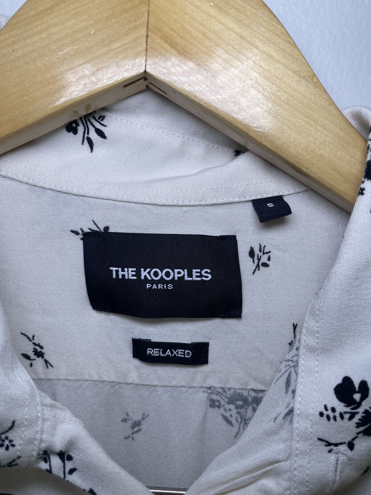 The Kooples The Kooples Ecru Floral Print Viscose Shirt Size US XS / EU 42 / 0 - 3 Thumbnail