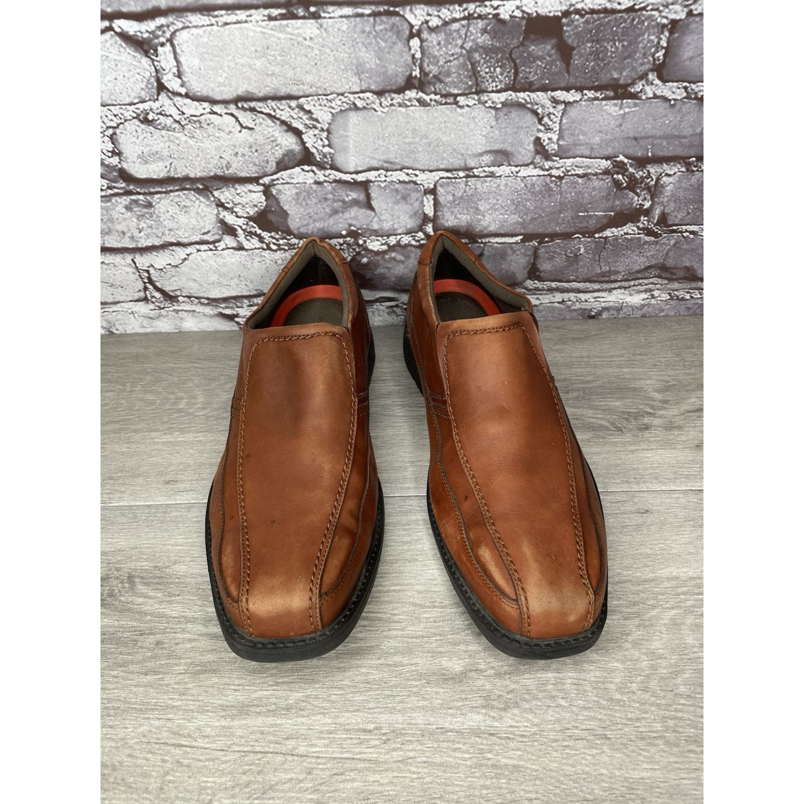 Rockport Rockport Trustech Brown Leather Slip On Casual Bicycle Toe L Size US 10.5 / EU 43-44 - 2 Thumbnail
