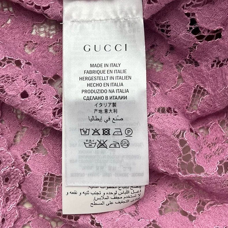Gucci Gucci Lace embroidered short sleeves 2503-Nextarrow Size US M / EU 48-50 / 2 - 7 Thumbnail