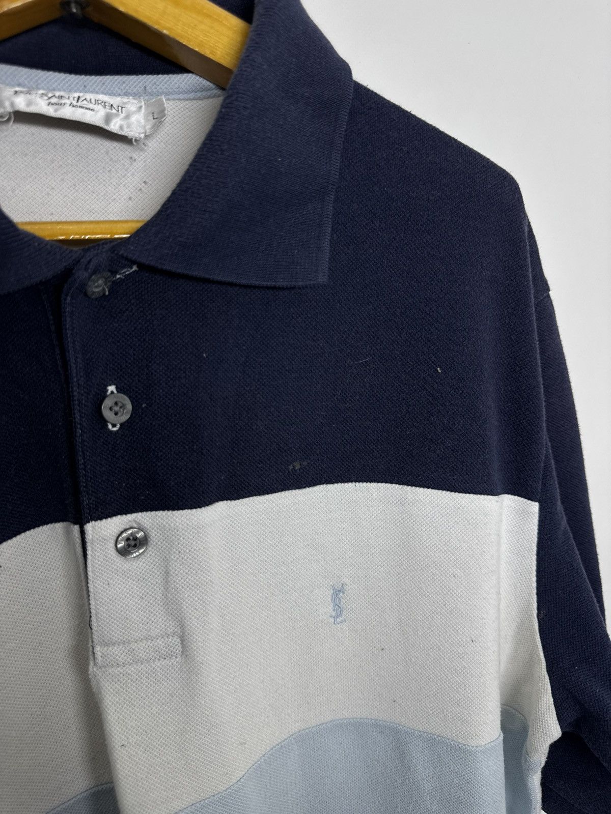 Yves Saint Laurent Vintage Yves Saint Laurent Polo Shirt Size US L / EU 52-54 / 3 - 12 Thumbnail