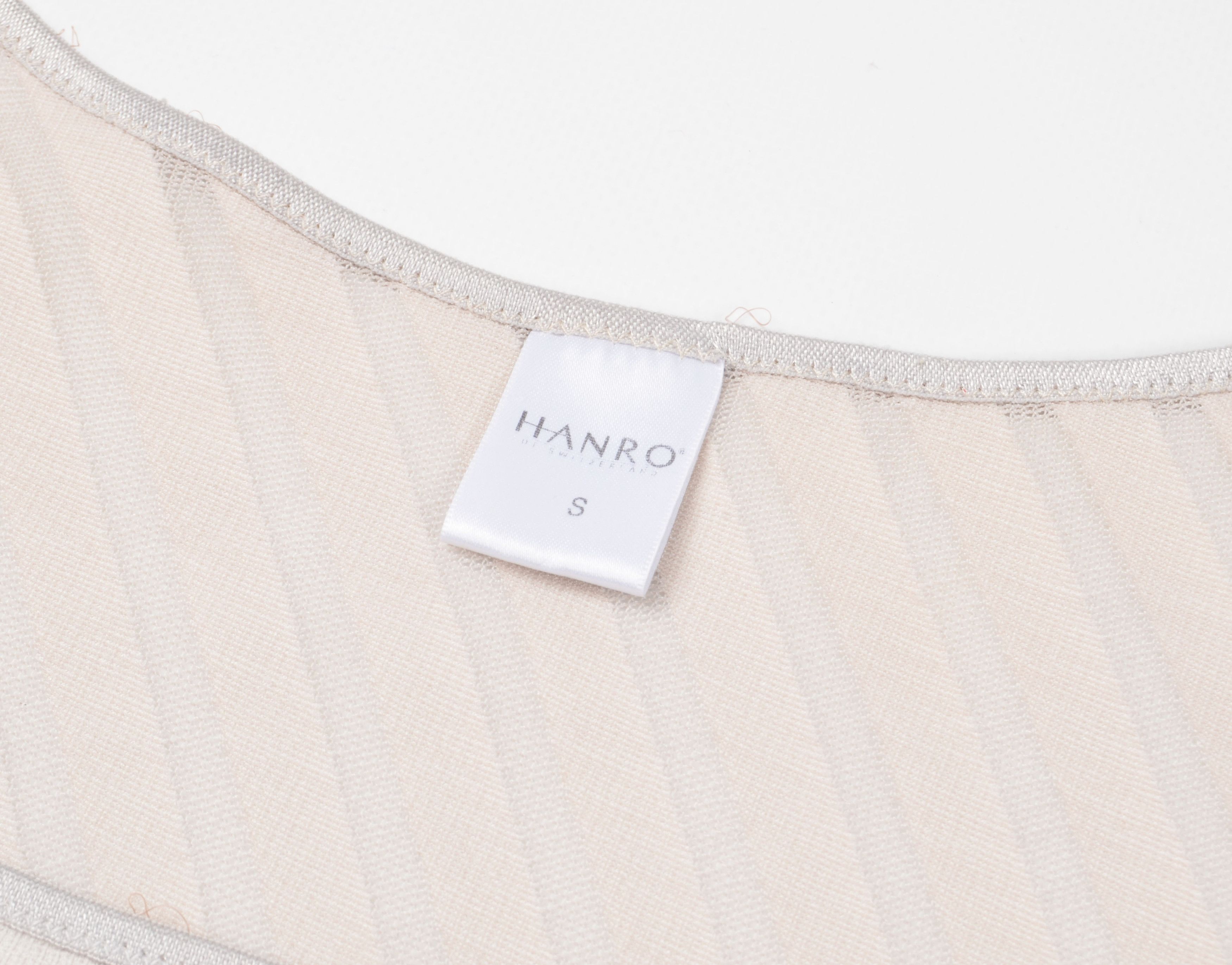 Hanro Hanro Vintage Mesh Striped Square Neck Bodysuit Size S / US 4 / IT 40 - 7 Thumbnail