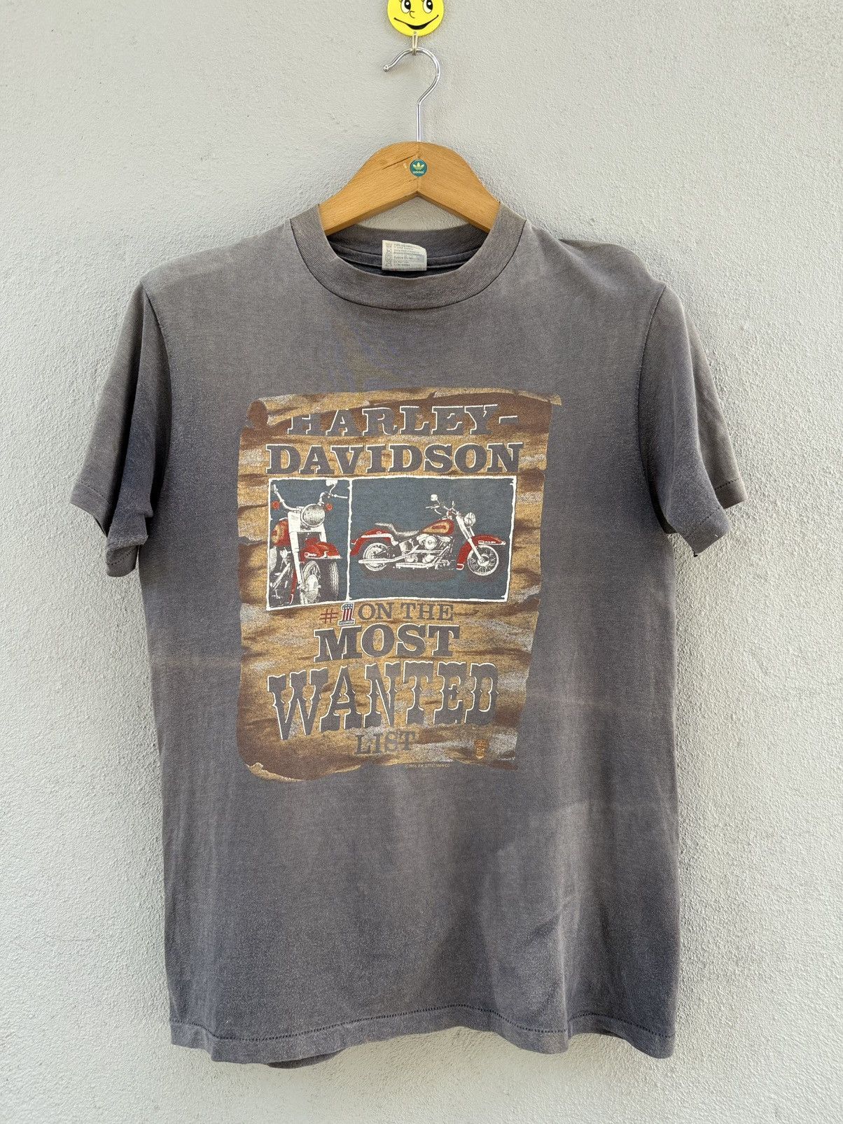 Harley Davidson Thrashed 80s Harley Davidson Most Wanted Sun Faded Grunge T Size US M / EU 48-50 / 2 - 1 Thumbnail