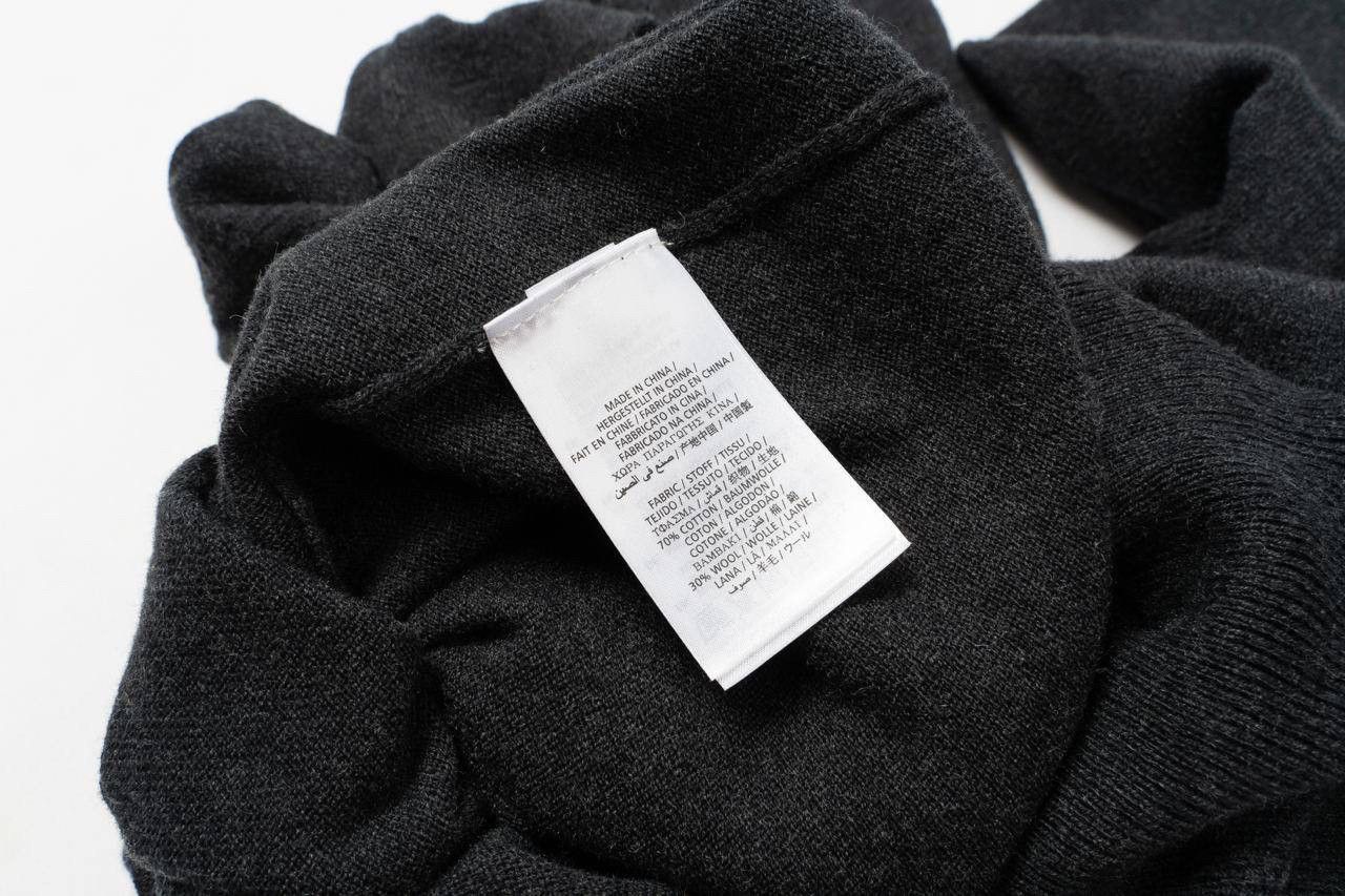 Gant 🔵GANT Wool Cotton blend V-Neck Sweater Jumper Gray Melange Size US XL / EU 56 / 4 - 12 Thumbnail