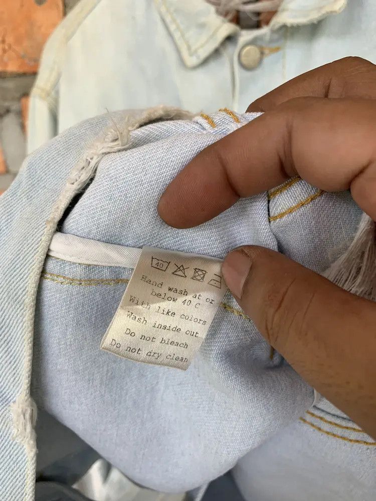 Misbhv SS16 ripped DRAINED washed blue denim jacket Size US M / EU 48-50 / 2 - 20 Thumbnail