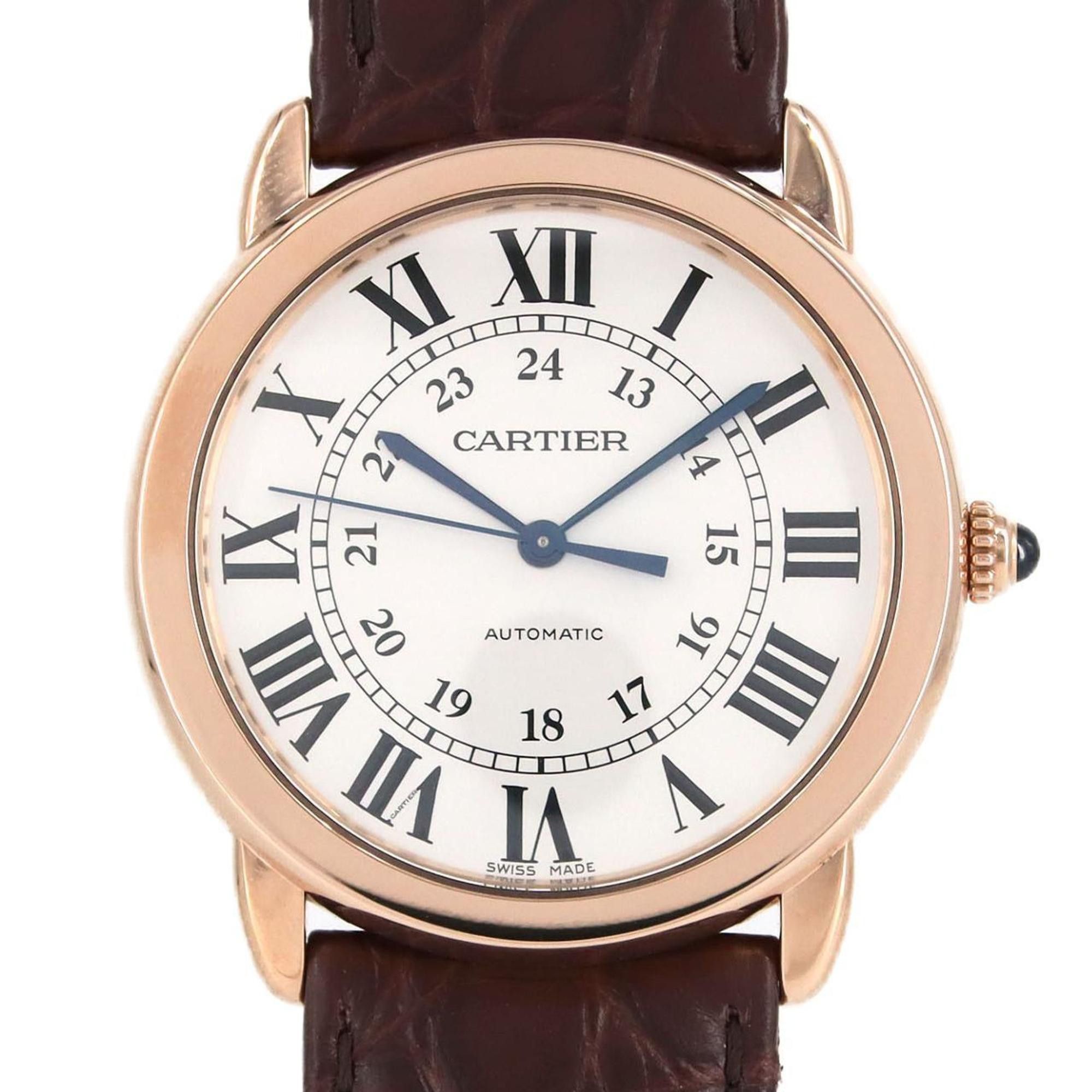 Cartier Rondo Solo Pgxss W2Rn0008 Ssxpg Watch Automatic in Silver, Women's
