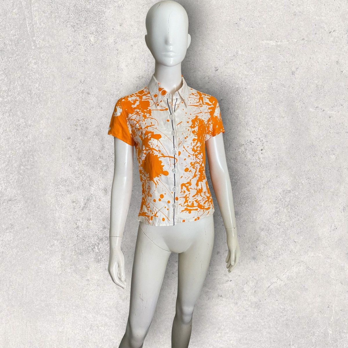 Hermes SS04 By Margiela Cheval Suprise Button Front Shirt Size S / US 4 / IT 40 - 1 Thumbnail