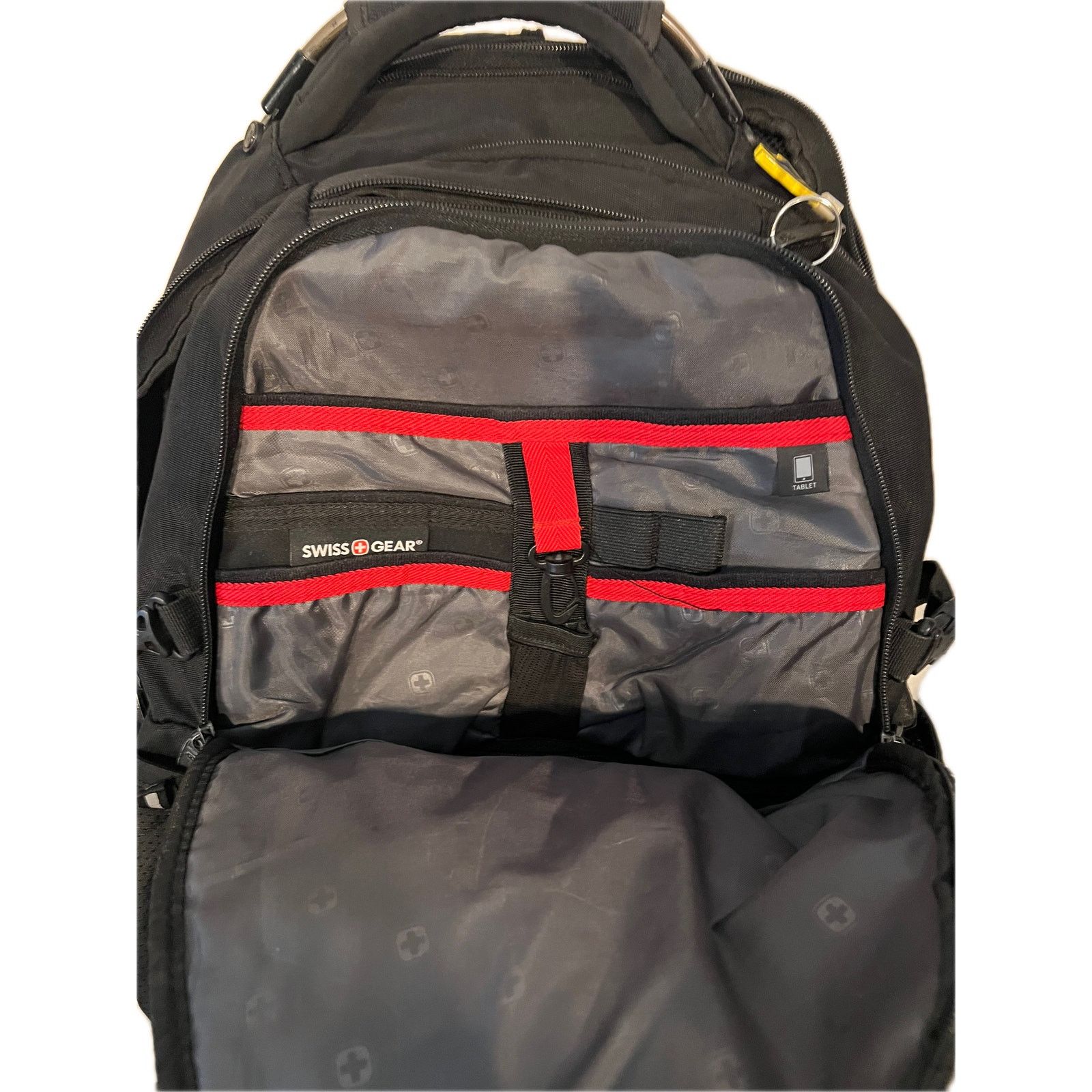 Swissgear Swiss Gear 3760 Laptop Backpack Black Red Size 42 - 3 Thumbnail