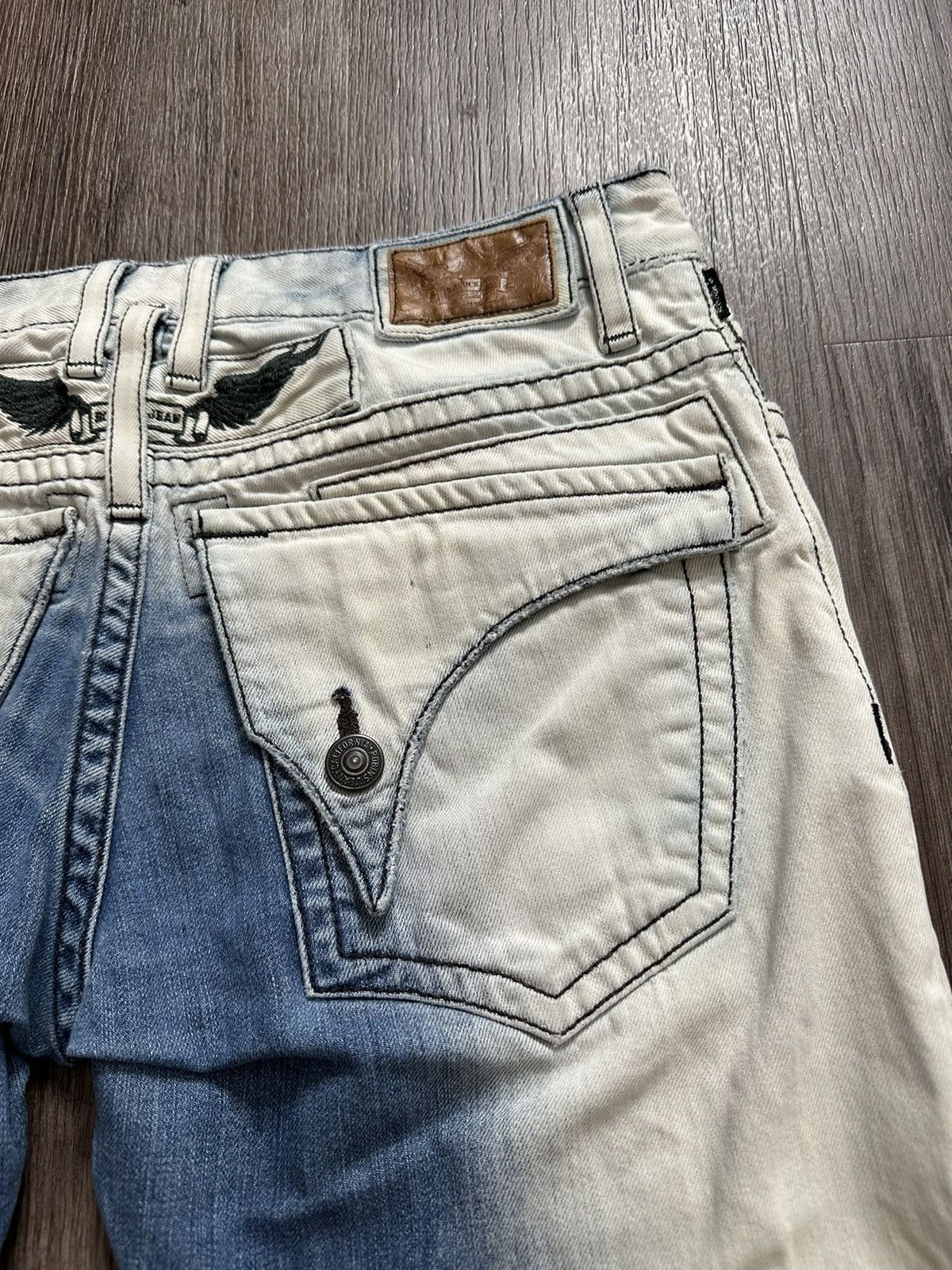 Robins Jeans 🔥Robin’s Jeans🔥 Bleached and Dyed Denim Jeans Size US 31 - 24 Thumbnail