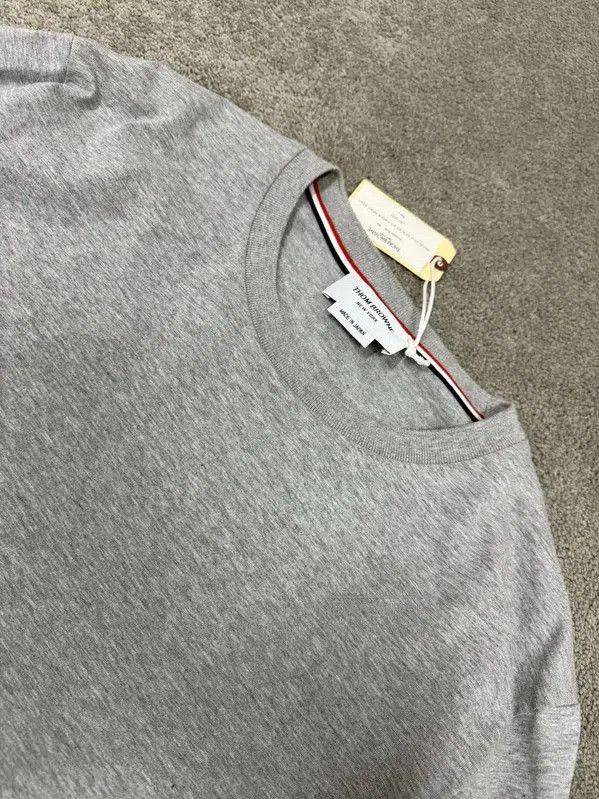 Thom Browne Thom Browne Gray Cotton Long Sleeve T-Shirt . Size US XL / EU 56 / 4 - 3 Thumbnail
