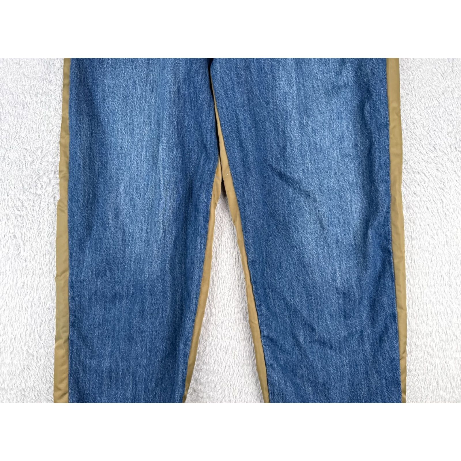 Fashion Nova Fashion Nova Jeans Womens XL Blue Denim 5-Pocket High Rise 30" Regular Distressed Button Zip Size 40" / US 18 - 3 Thumbnail