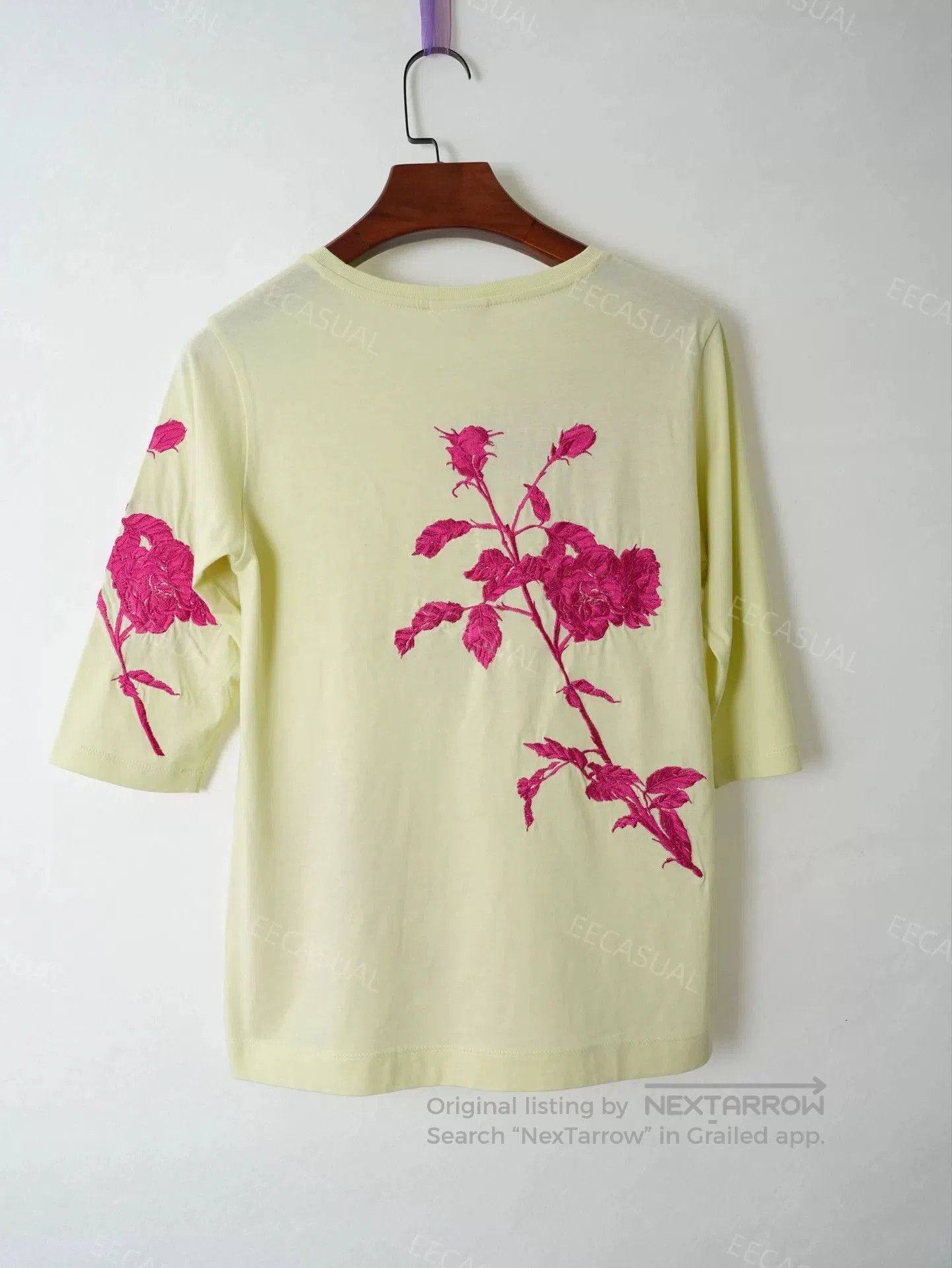Dries Van Noten Embroidered Rose T.