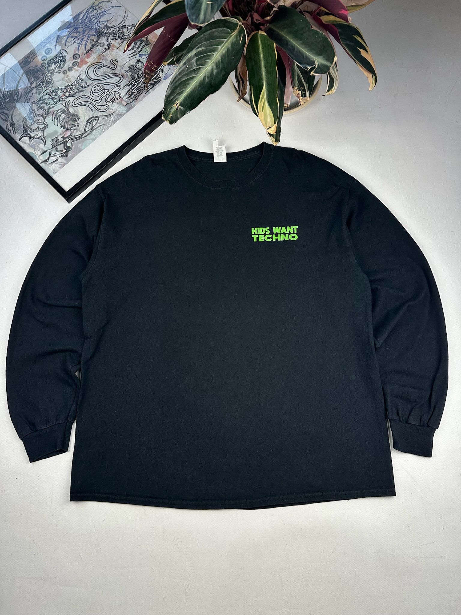 Band Tees Vintage Rave Techno Dj Longsleeve Shirt Size US XL / EU 56 / 4 - 3 Thumbnail