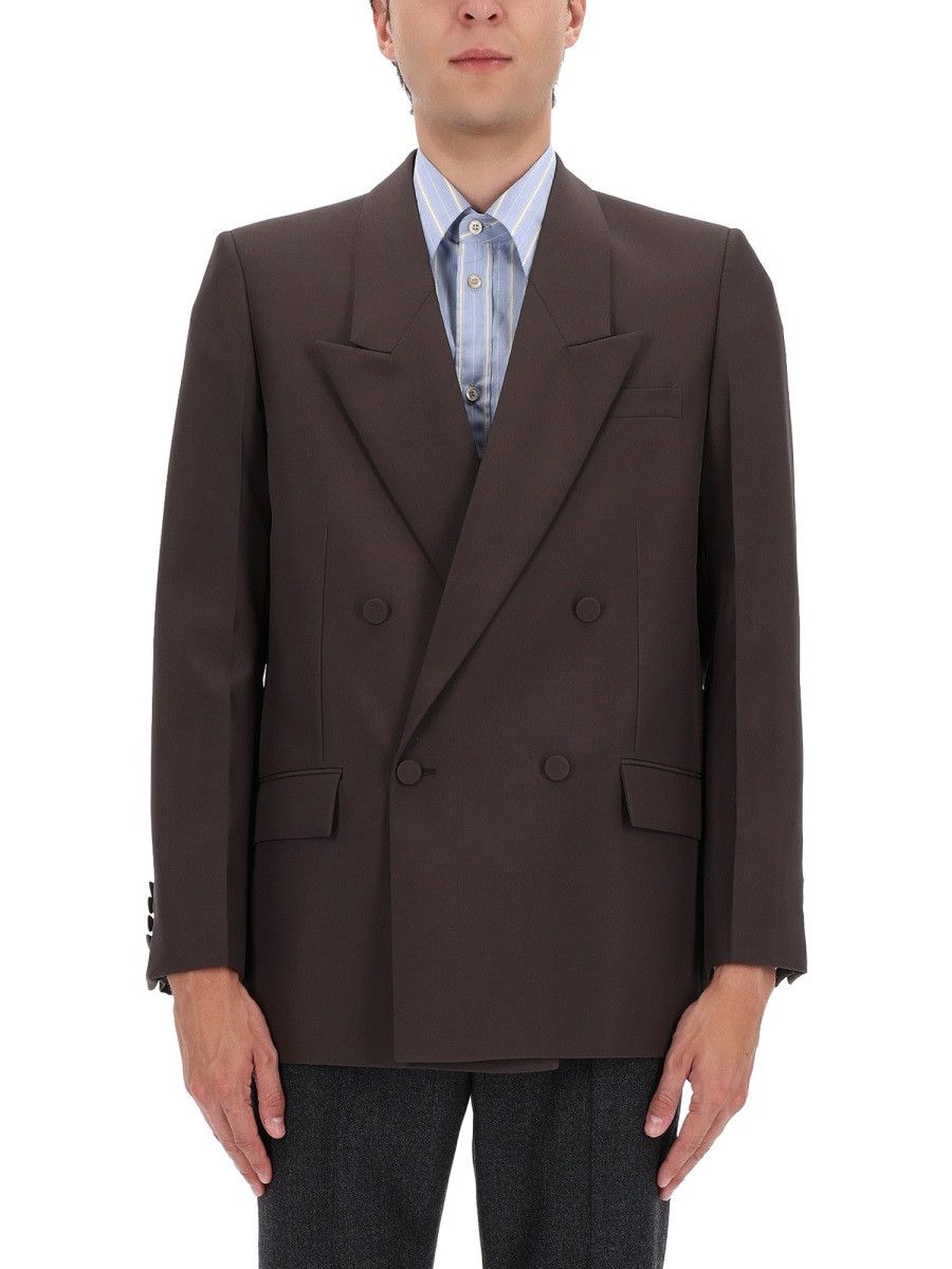 Gucci GUCCI DOUBLE-BREASTED JACKET - BROWN (IT 50) Size US L / EU 52-54 / 3 - 1 Thumbnail