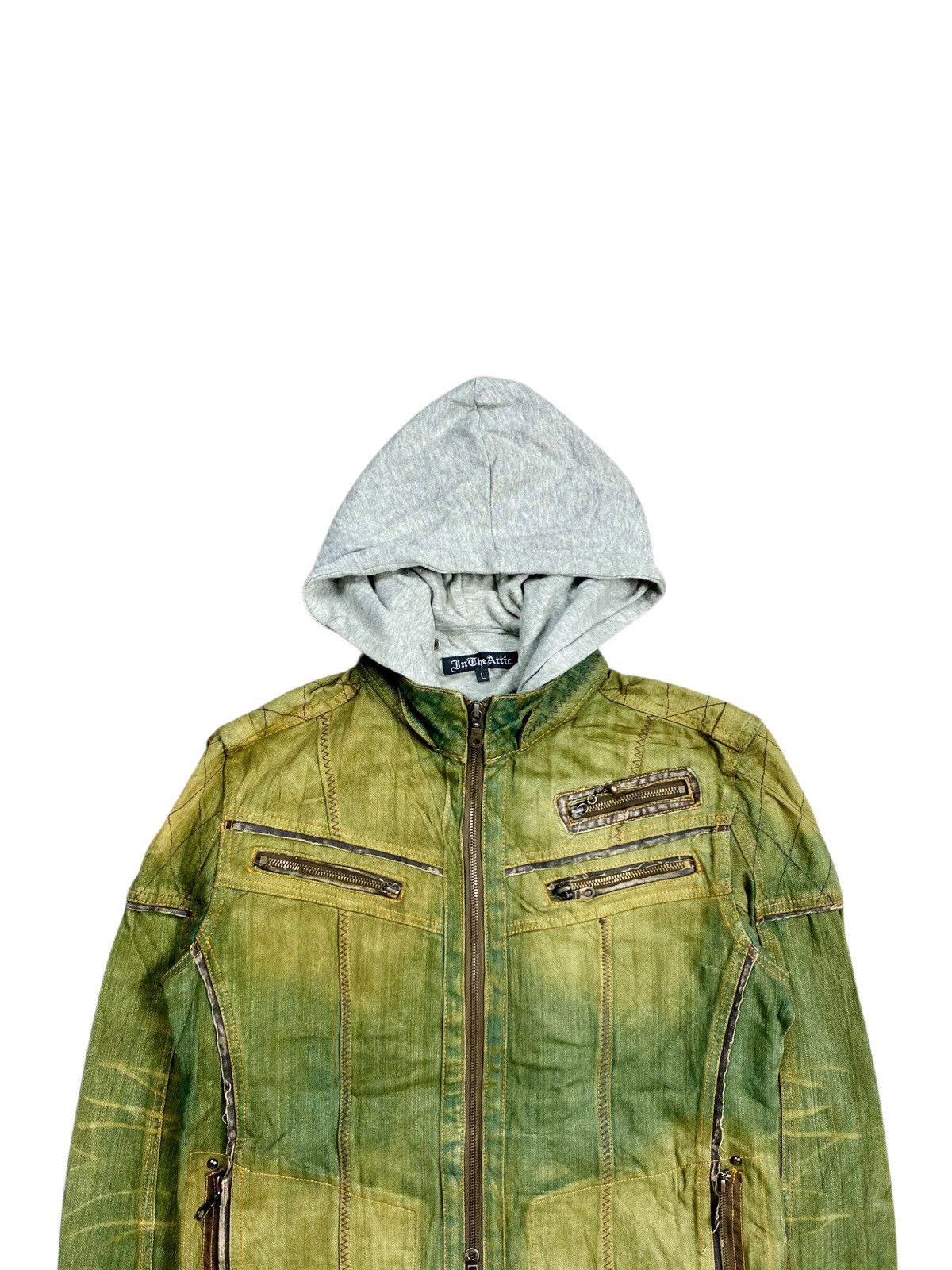 If Six Was Nine 2000s In The Attic - Apocalypse Style Mud Wash Denim Jacket Size US M / EU 48-50 / 2 - 5 Thumbnail