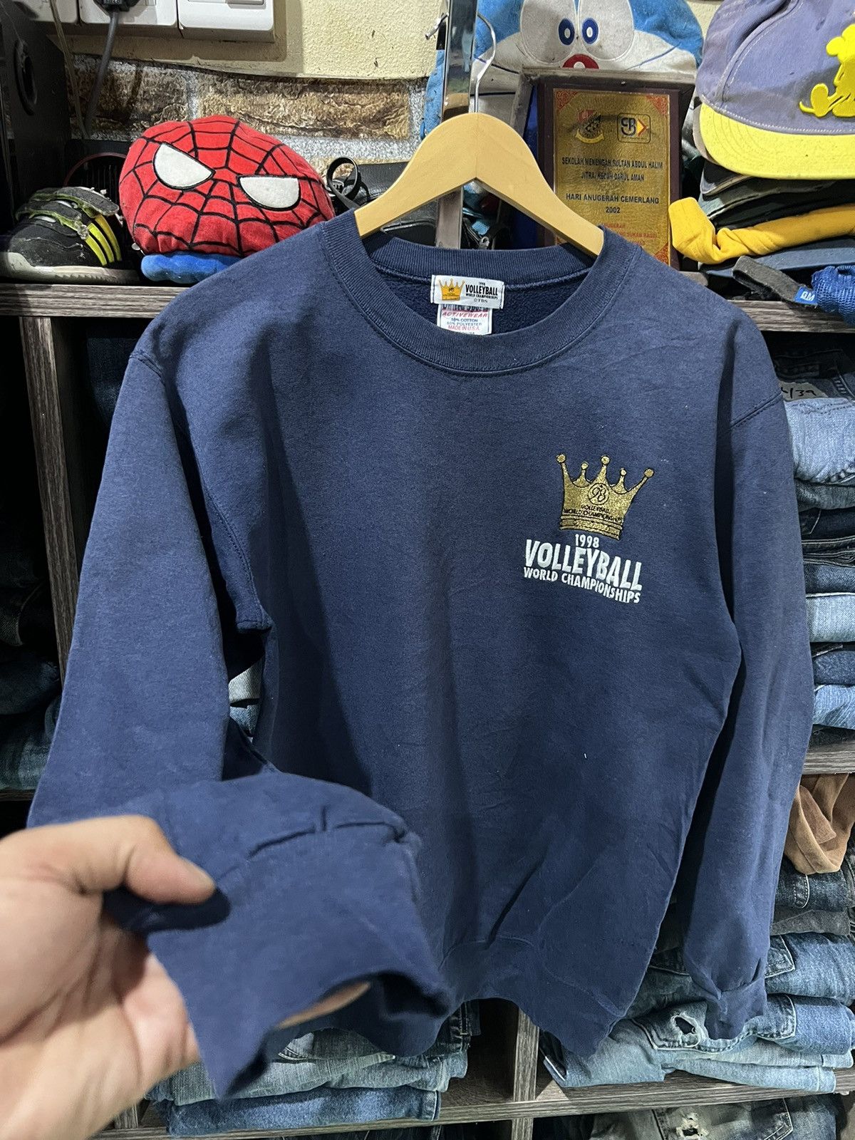 Vintage 🔥Vintage 98 Volleyball World Champions Crewneck Sweatshirt Size US M / EU 48-50 / 2 - 11 Thumbnail