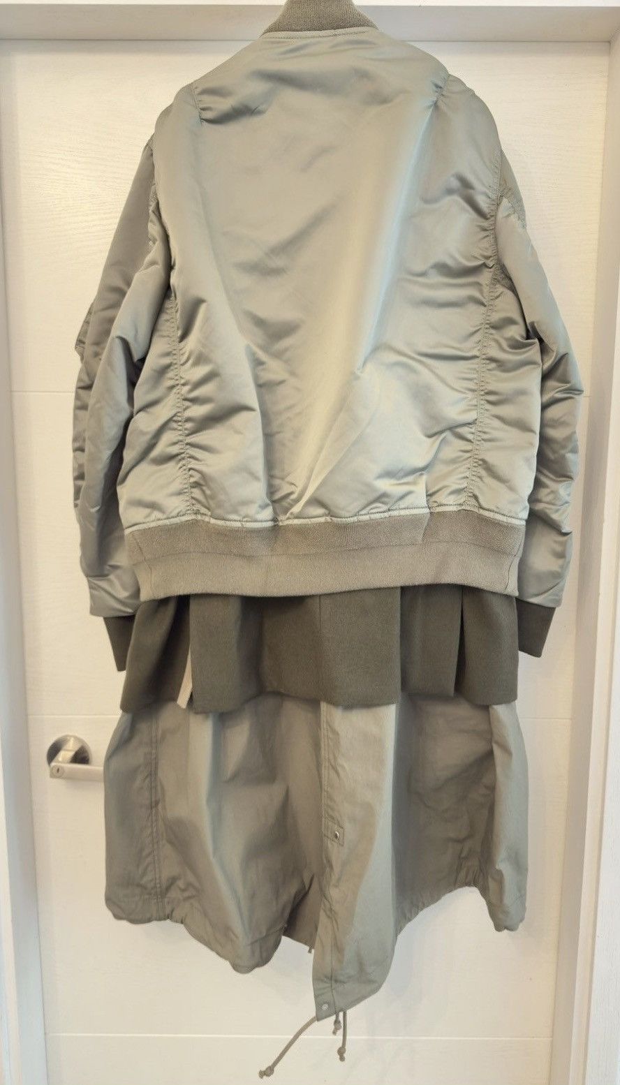 Sacai Sacai MA1 patchwork fishtail parker Bomber Jacket size3 Size US L / EU 52-54 / 3 - 5 Thumbnail