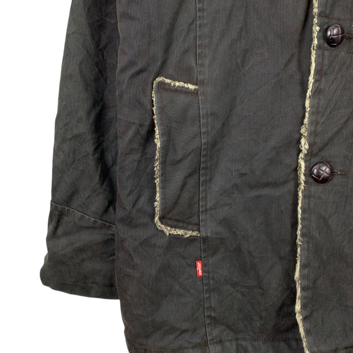 Vintage Vintage LEVIS STRAUSS REDLOOP Deep Pile Sherpa Inside Coat Size US L / EU 52-54 / 3 - 4 Thumbnail