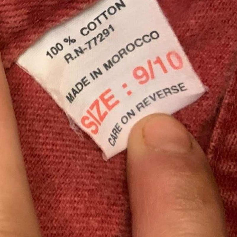 Other 80s 90s Red Jean Shorts High Waist Morocco 9/10 Waist 27" Size 32" / US 10 / IT 46 - 4 Thumbnail