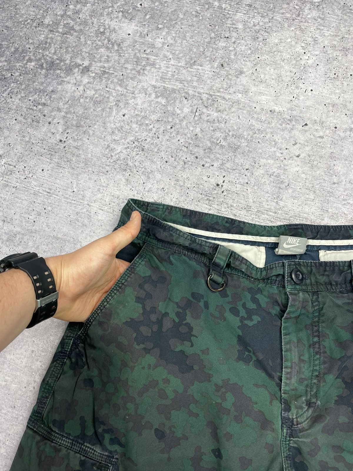 Nike Vintage Nike 90’s Y2K Style Drill Military Cargo Shorts Size US 34 / EU 50 - 10 Thumbnail