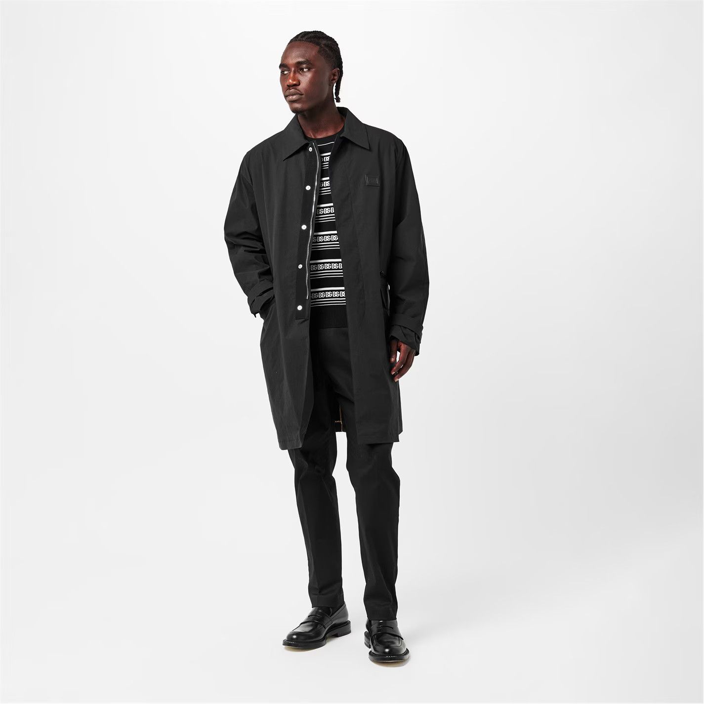 Dolce & Gabbana o1g2r1mq0426 Single-Breasted Trench Coat in Nero Size US M / EU 48-50 / 2 - 4 Thumbnail