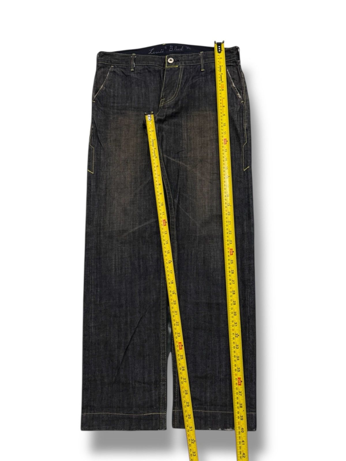 Levi's Vintage 00s Levi’s Black 521-00 Japanese Denim Jeans | W32 Size US 32 / EU 48 - 15 Thumbnail