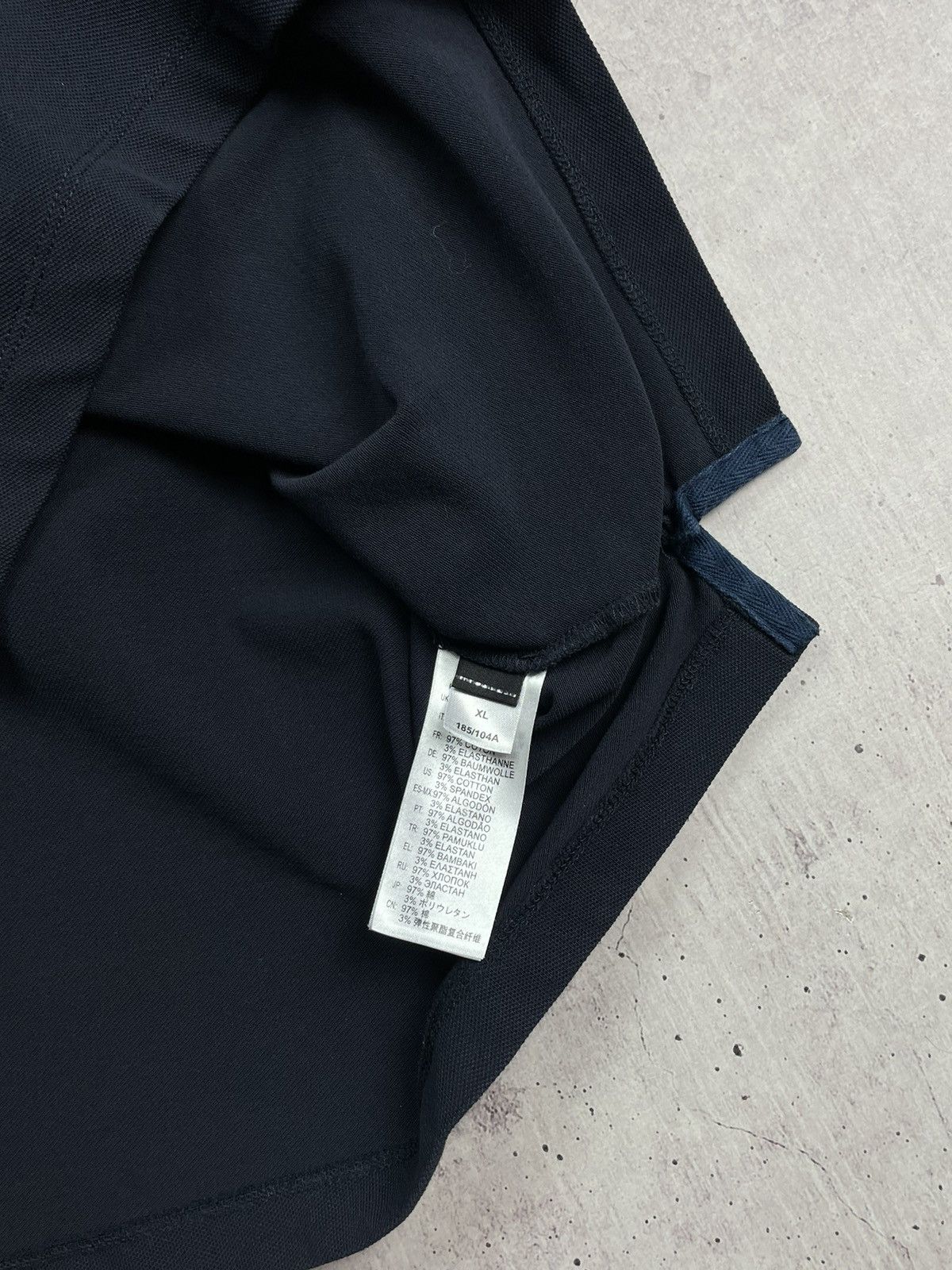 Diesel × Vintage Vintage Diesel Logo Black Longsleeve Polo Shirt Size US XL / EU 56 / 4 - 10 Thumbnail