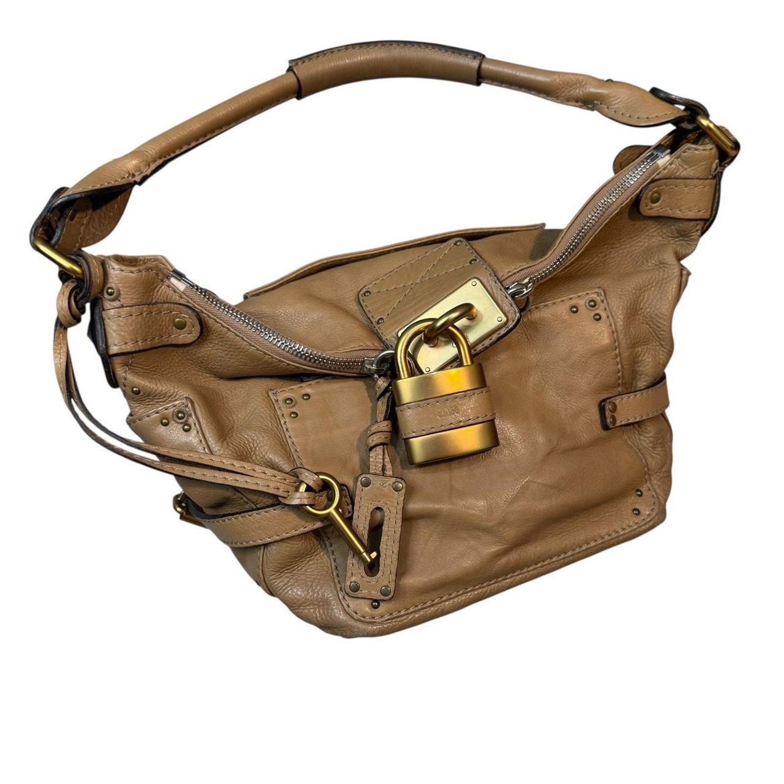 Chloe Chloe Paddington Brown Leather Shoulder Bag Y2K Size ONE SIZE - 2 Thumbnail
