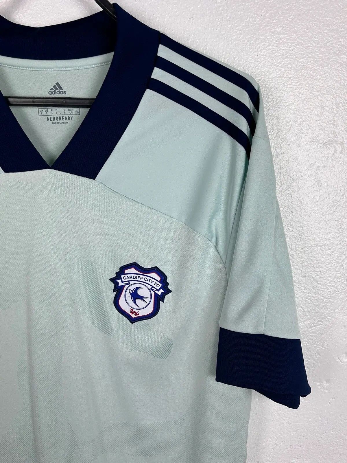 Adidas Adidas x Cardiff City FC 2020/21 Away Kit Soccer Jersey Size US L / EU 52-54 / 3 - 2 Thumbnail