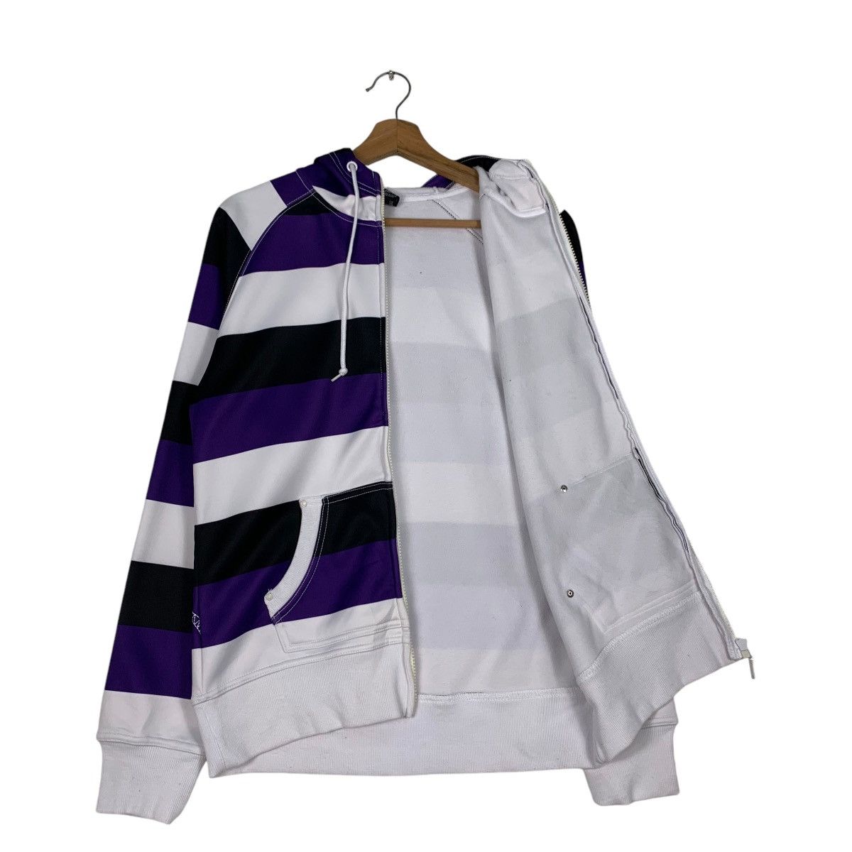 Empyre EMPYRE Striped Zipper Hoodies Sweatshirt #1249-C56 Size US L / EU 52-54 / 3 - 11 Thumbnail