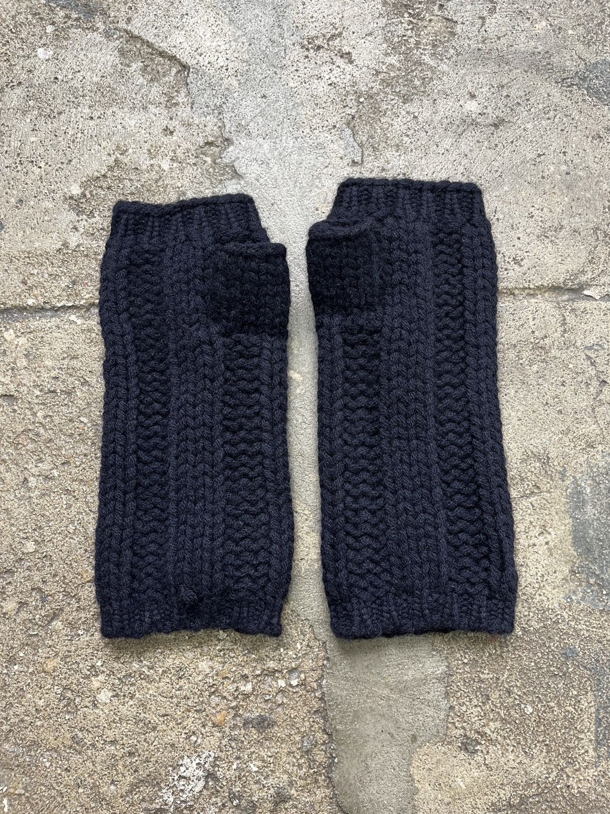 Other Deadstock Cashmere Fingerless Gloves (unisex) Size ONE SIZE - 7 Thumbnail