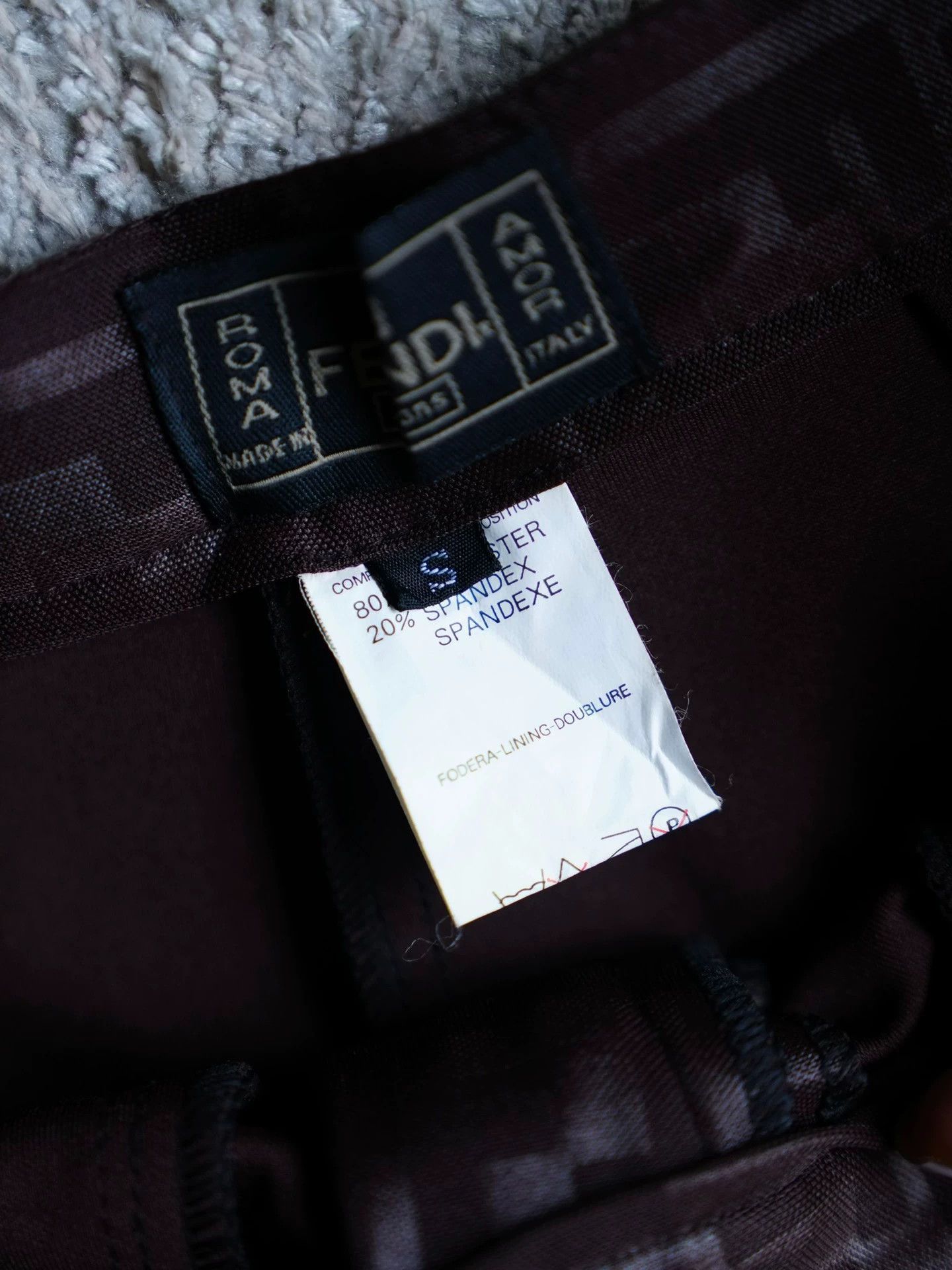 Fendi FENDI Vintage FF Tapered Bootcut Pants S Stretchy Italy MINT Size 26" / US 2 / IT 38 - 5 Thumbnail