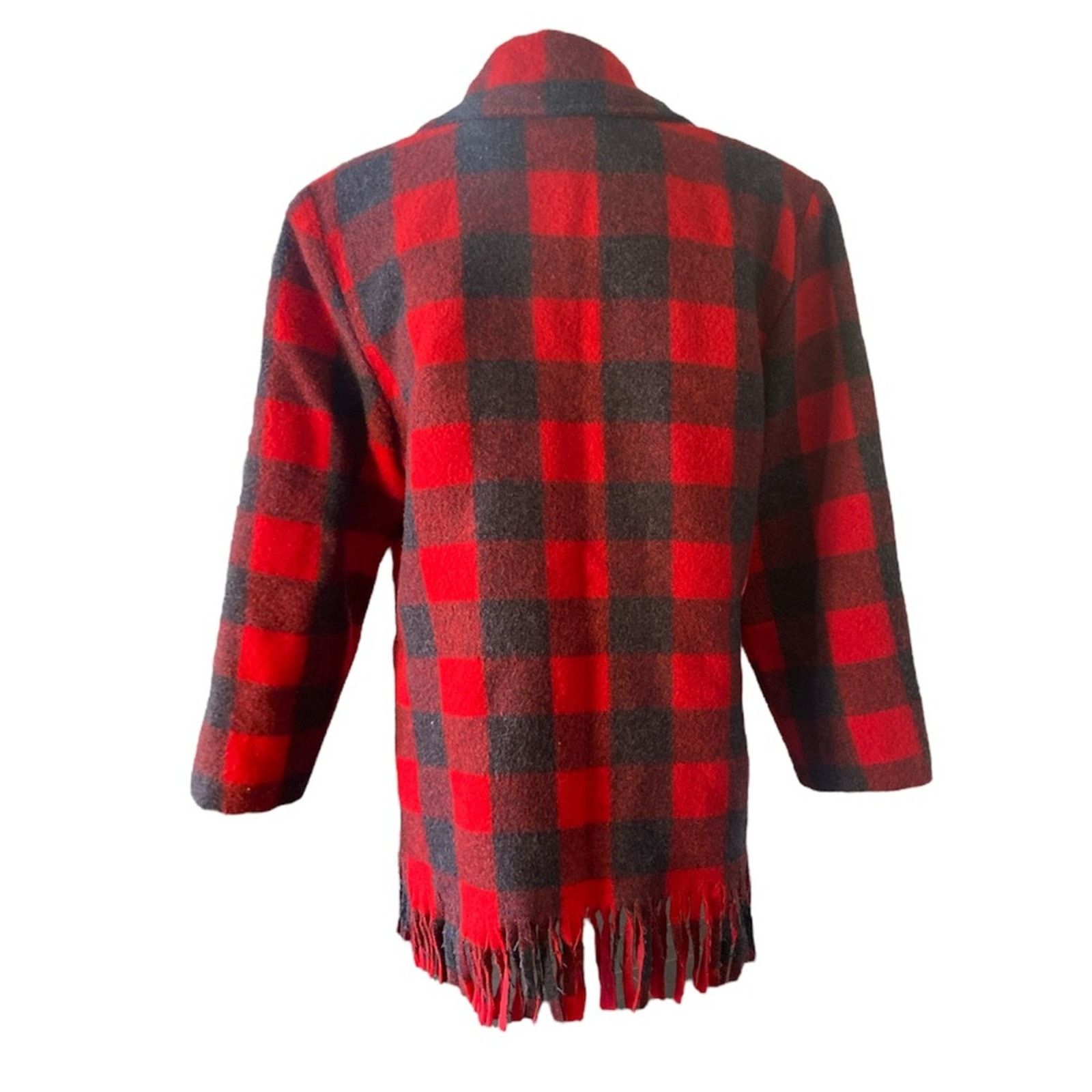 Other Vintage LD Burke of Santa Fe Plaid Wool Blend Jacket SZ.L Size L / US 10 / IT 46 - 2 Thumbnail