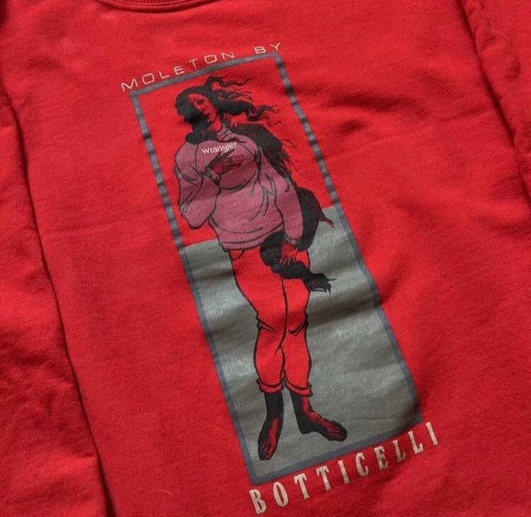 Wrangler Vintage 90s Wrangler Botticelli Birth Of Venus Art Size US L / EU 52-54 / 3 - 4 Thumbnail