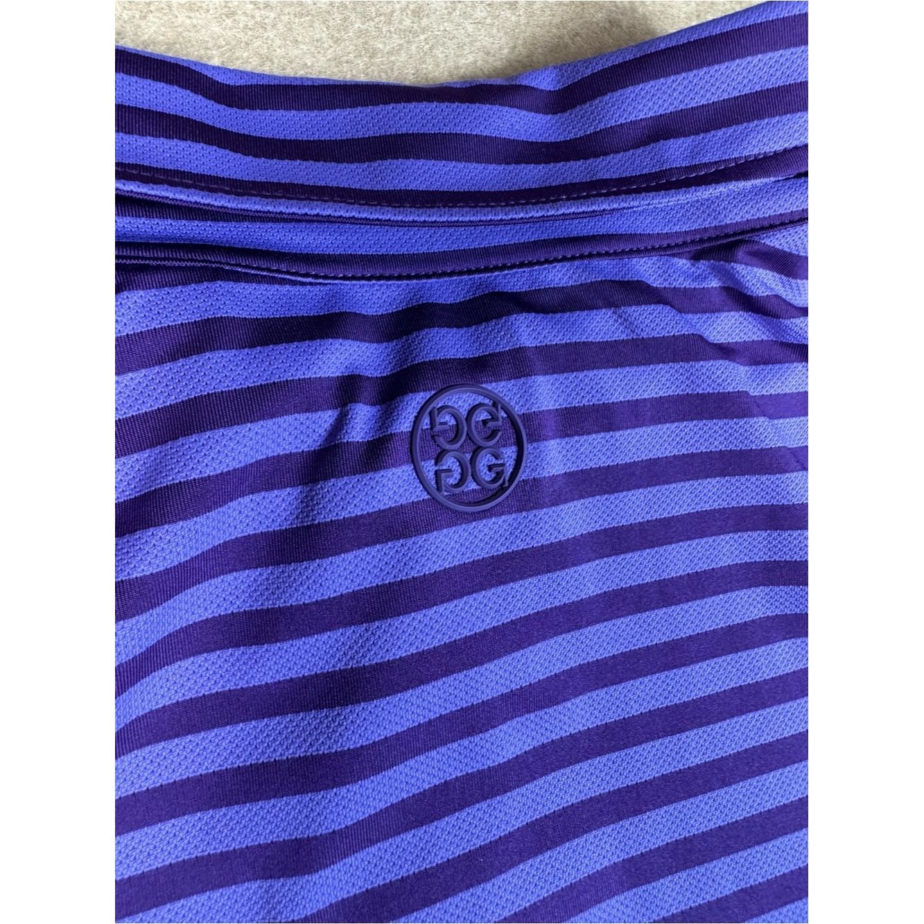 G/FORE G/FORE Midsummer Perforated Stripe Tech Jersey Polo Top Siz Size US XL / EU 56 / 4 - 6 Thumbnail