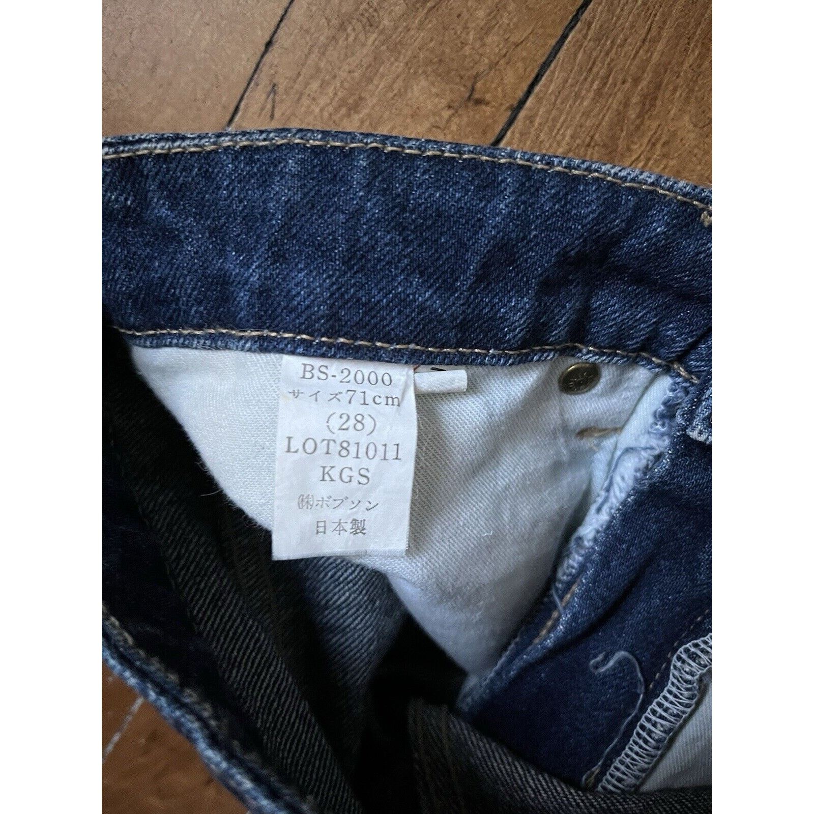 Vintage Super Barrel Bobson Straight Dark Blue Washed Jeans Size 28 Size 28" / US 6 / IT 42 - 5 Thumbnail