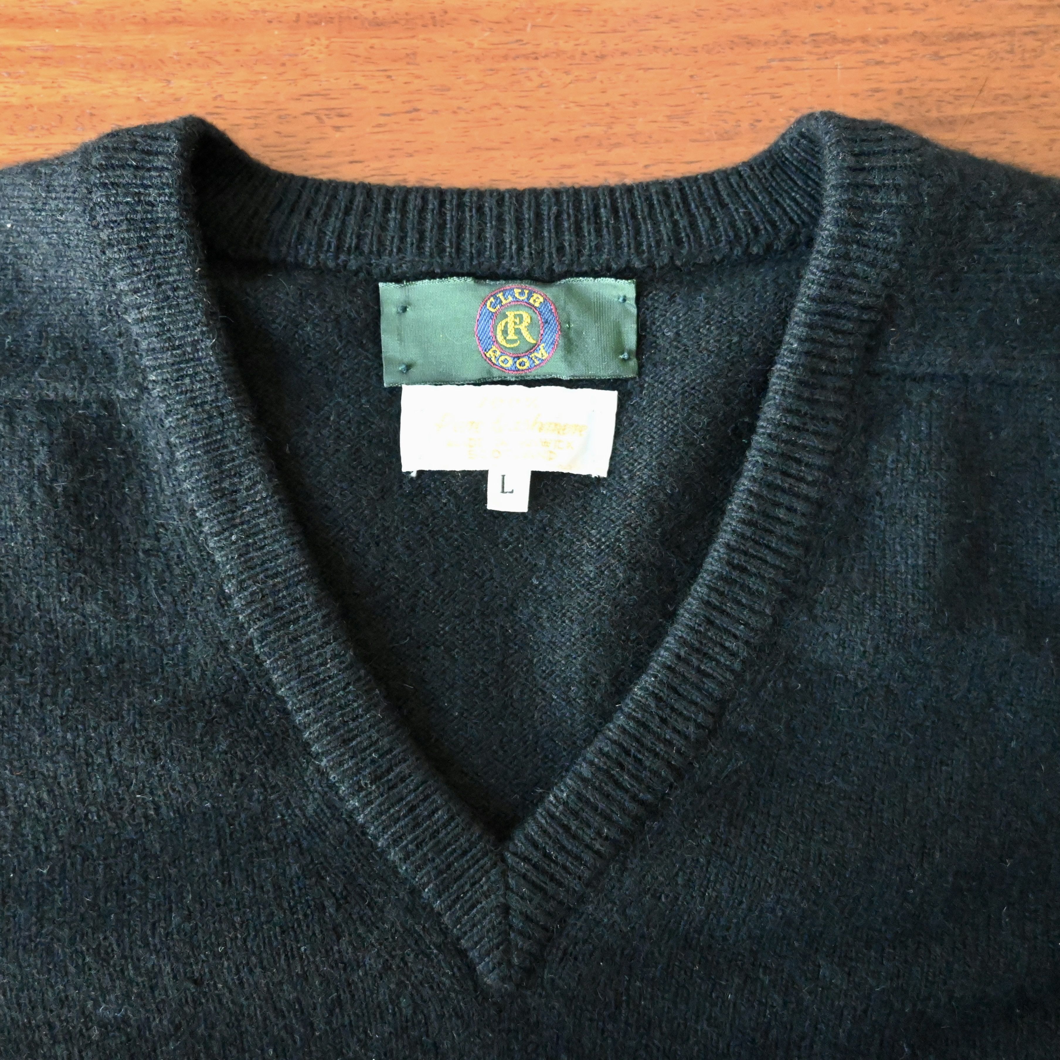 Vintage VTG 1990s CLUB ROOM pure cashmere sweater, made in Scotland Size US L / EU 52-54 / 3 - 11 Thumbnail