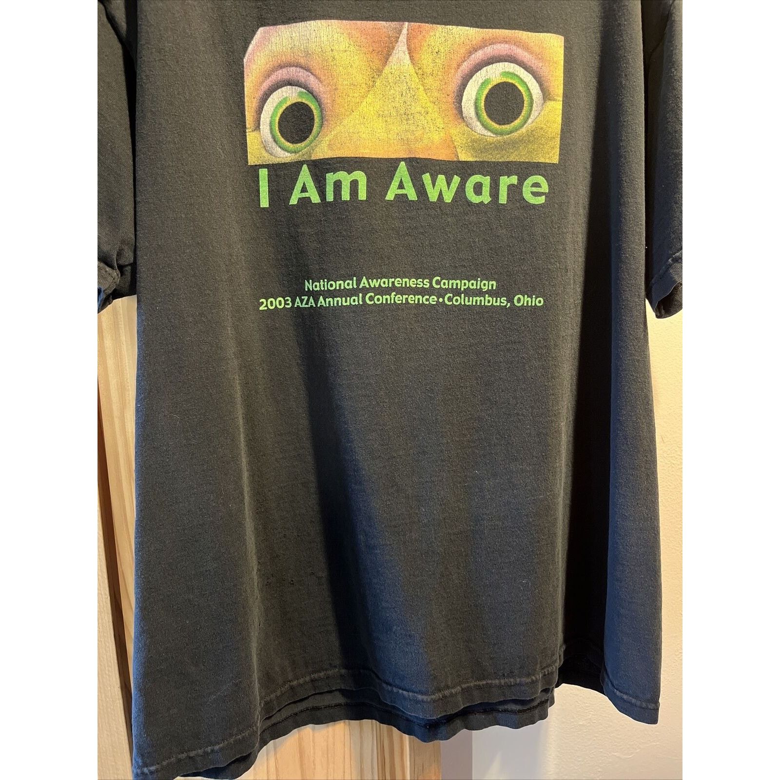 Fruit Of The Loom I Am Aware Unisex Black XL Awareness Campaign Cotton Tee Size XL / US 12-14 / IT 48-50 - 7 Thumbnail
