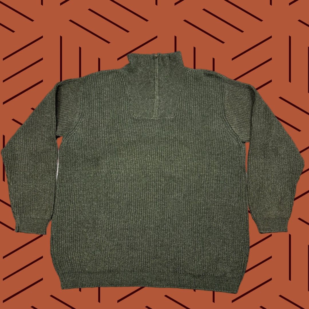 Eddie Bauer VINTAGE EDDIE BAUER HEAVYWEIGHT 1/4 ZIP PULLOVER SWEATER Green XL Mens Size US XL / EU 56 / 4 - 1 Thumbnail