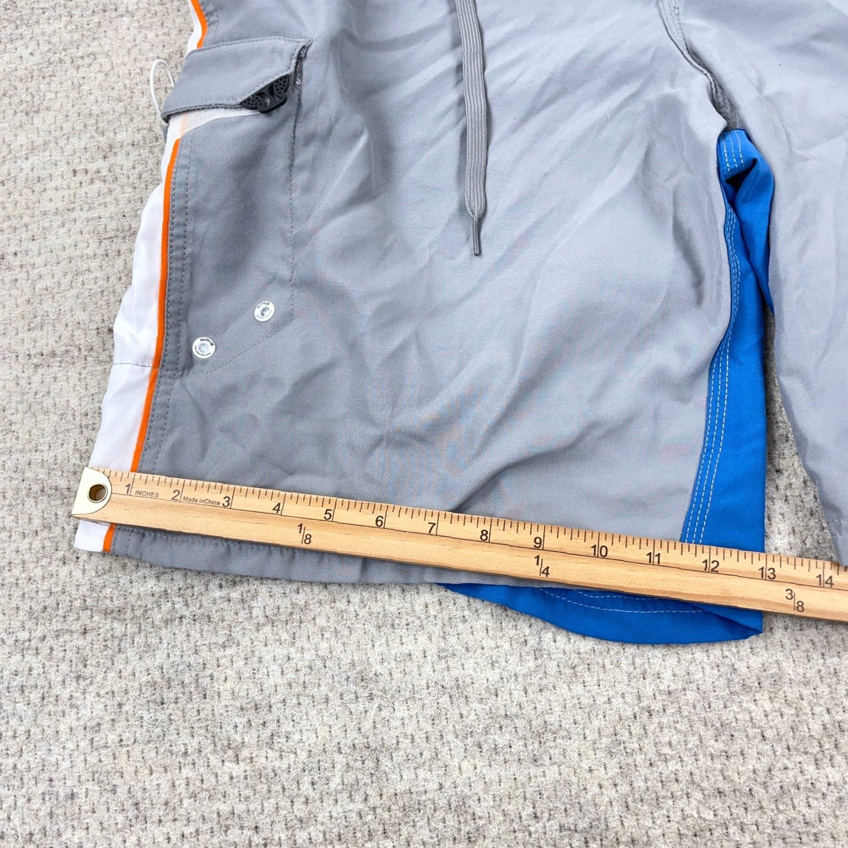Hurley Hurley Swim Trunks Men 38 XL Gray Blue Bored Shorts Surfing Spellout Adult Size US 38 / EU 54 - 7 Thumbnail