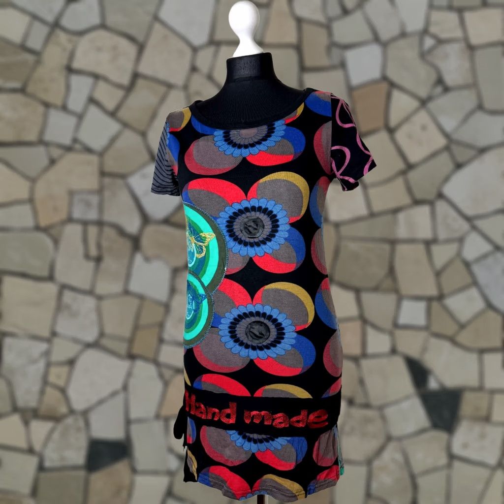 Desigual Desigual Shirt Tunic L Multicoloured Womens Short Sleeve Tunic Length L Size L / US 10 / IT 46 - 1 Thumbnail