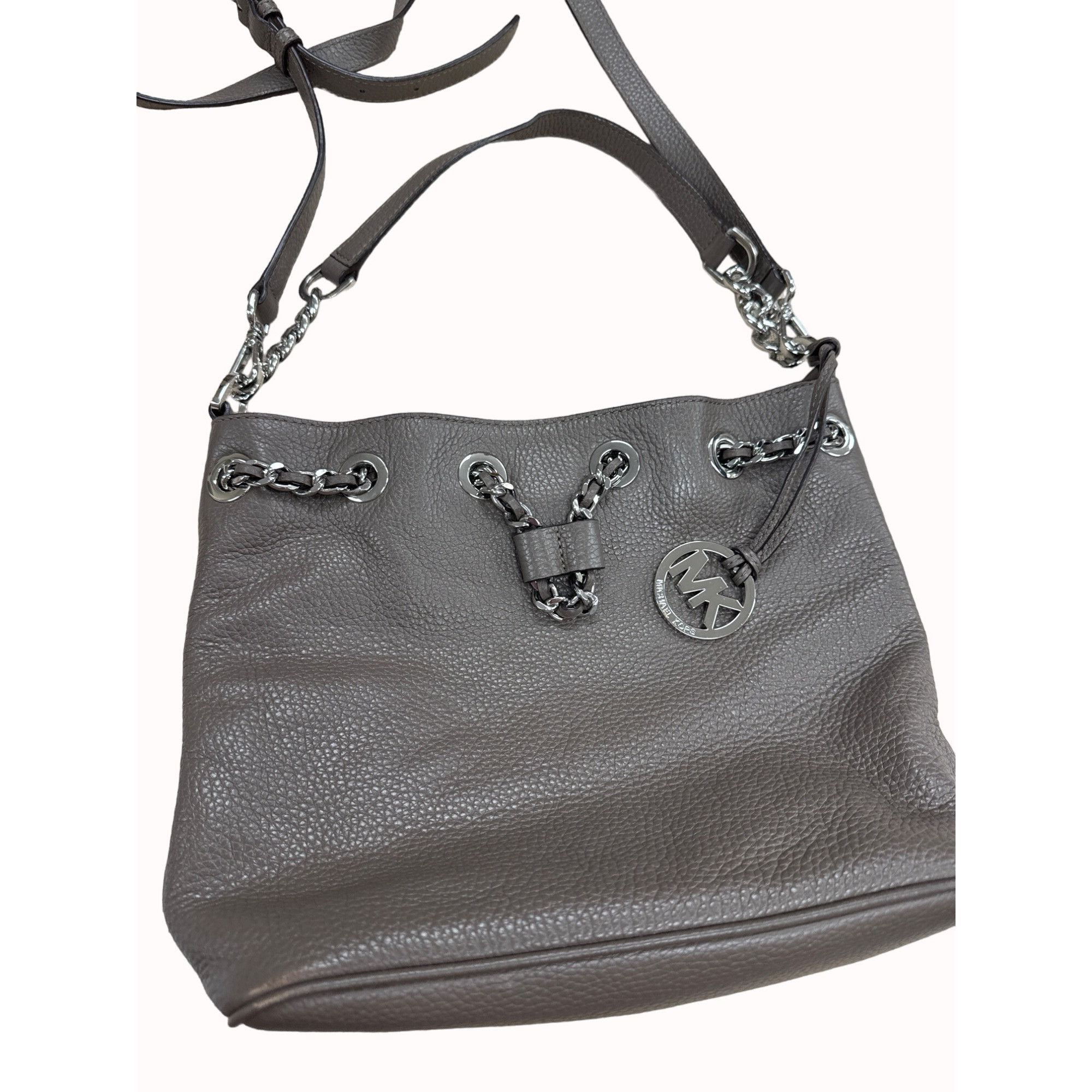 Michael Kors Michael Kors Authentic women’s leather chain link gray purse Size ONE SIZE - 18 Thumbnail