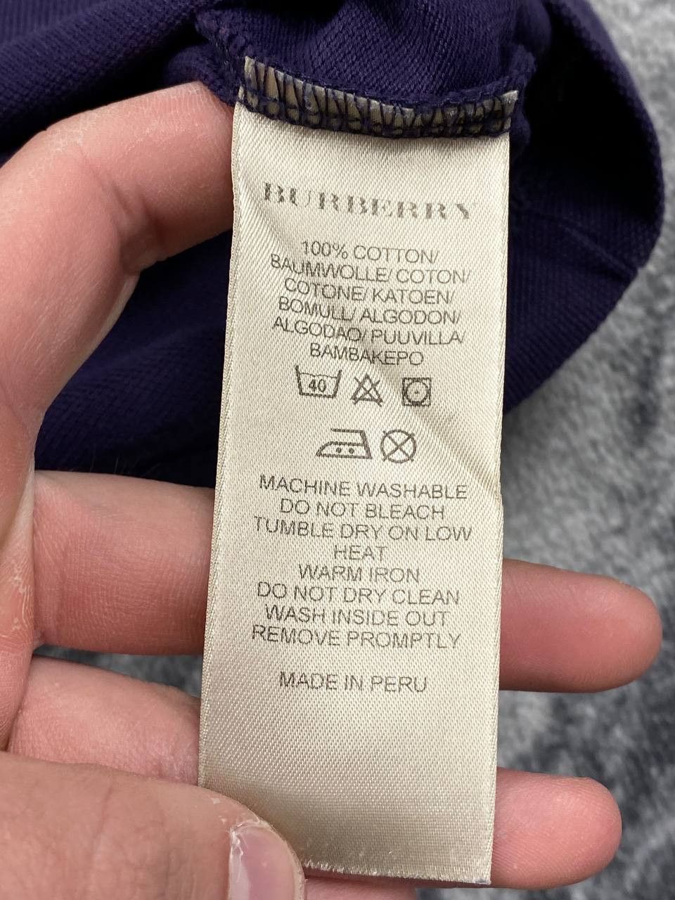 Burberry Vintage Burberry Brit Polo Nova Check Long Sleeve Men Size US XXL / EU 58 / 5 - 10 Thumbnail