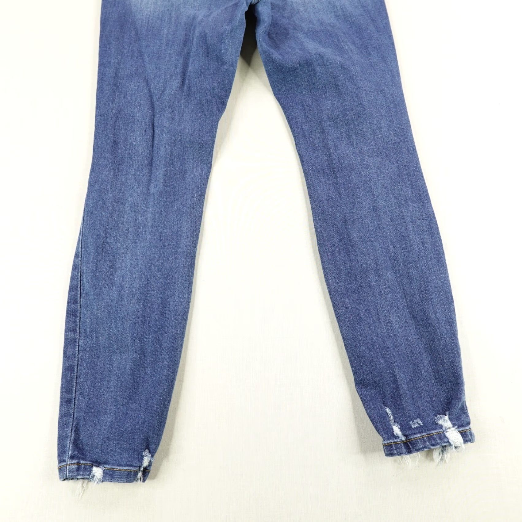 Vintage Judy Blue Jeans Womens 11/30 Denim Skinny High Rise Distressed Stretchy Flex Jeans Blue 30 Womens Girls Mens Size 30" / US 8 / IT 44 - 7 Thumbnail