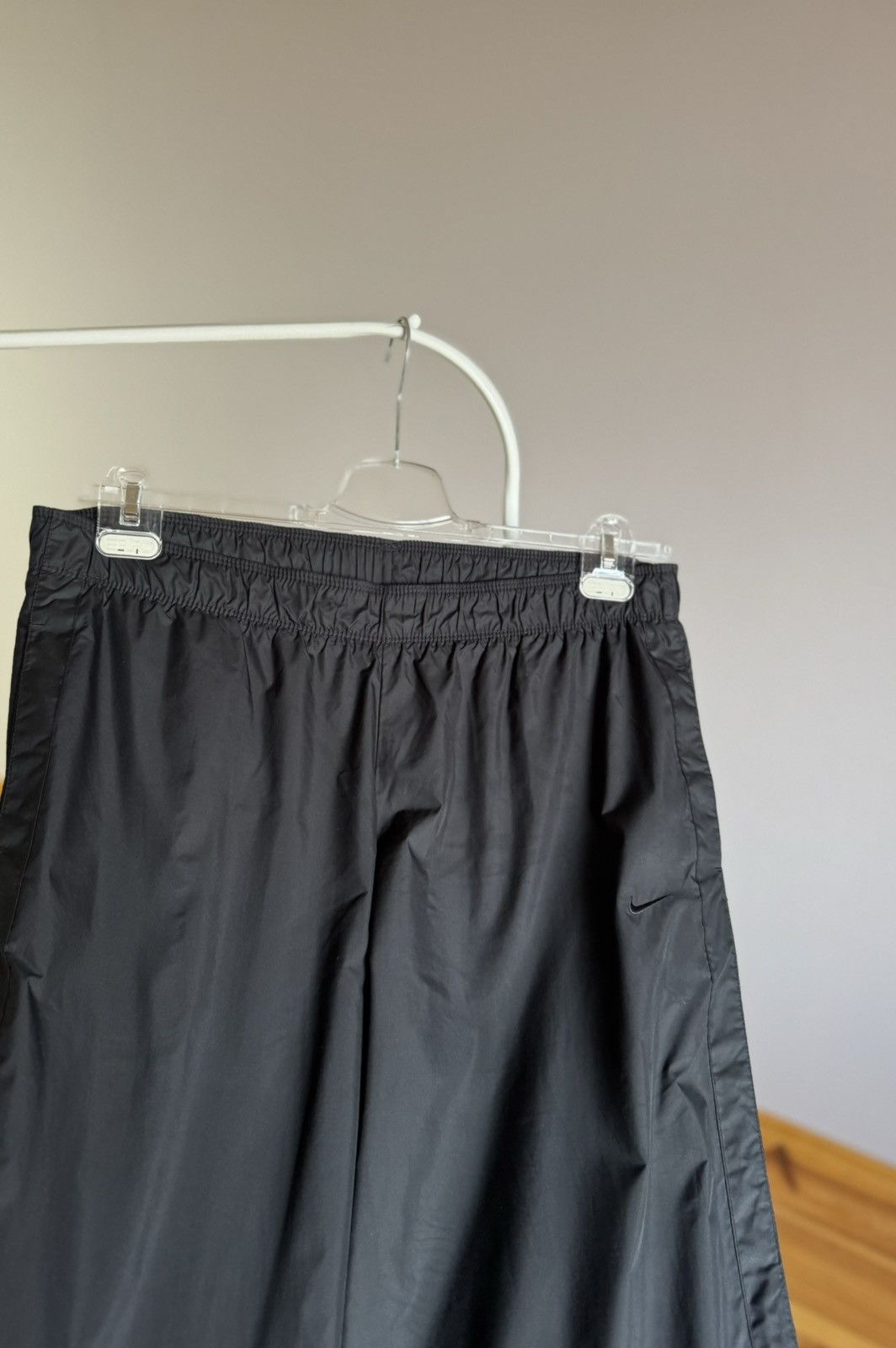 Vintage Vintage Nike Nylon Black Logo Pants Size US 33 - 4 Thumbnail
