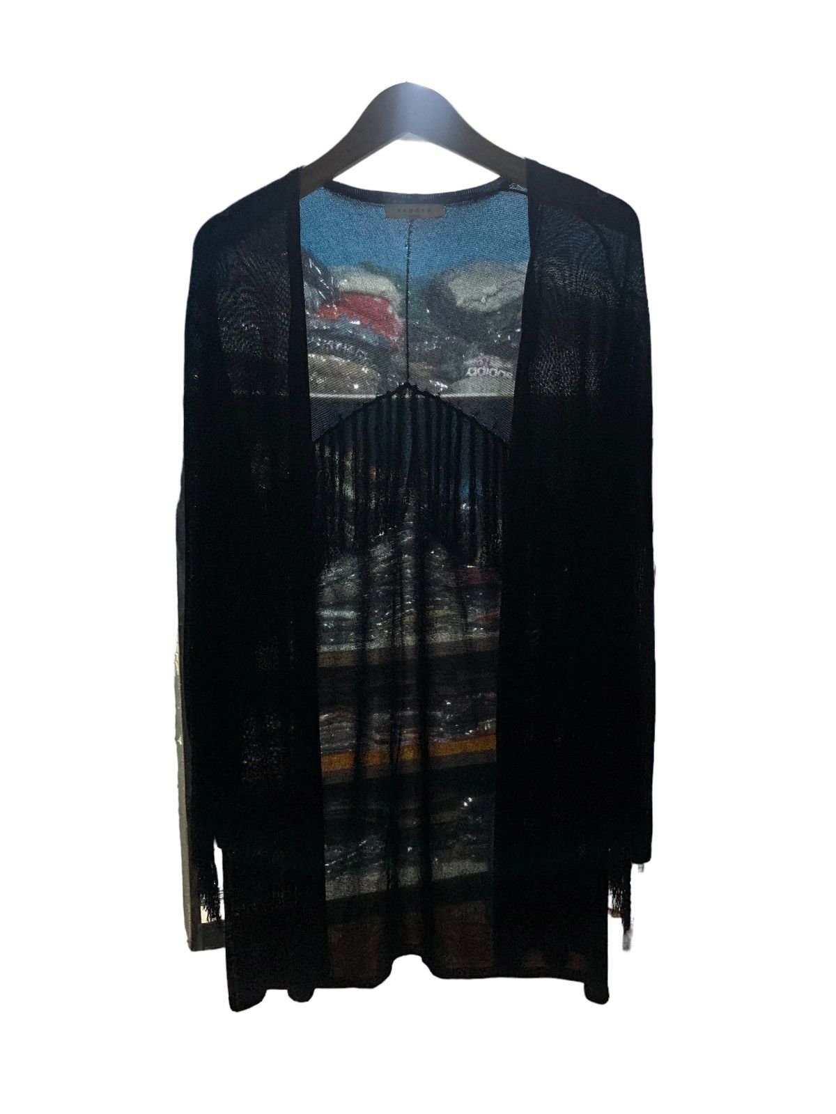 Sandro Sandro Paris fringed mesh viscose cardigan punk style Size US M / EU 48-50 / 2 - 10 Thumbnail