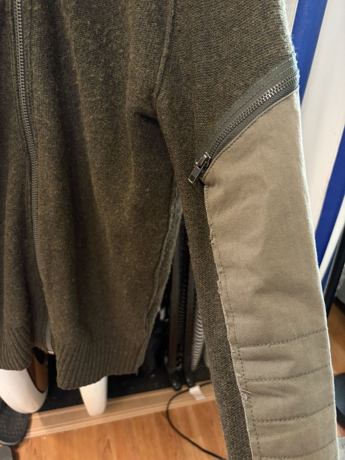Diesel Military Paneled Zipper Pocket Longsleeve Knit Size US L / EU 52-54 / 3 - 6 Thumbnail
