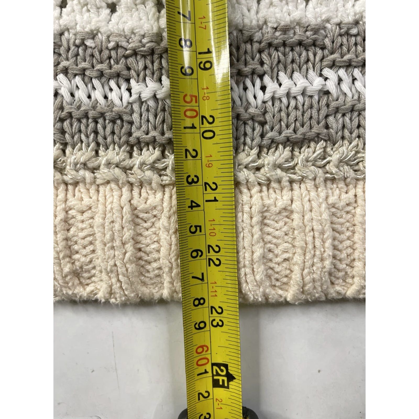 J.Crew J.CREW Sweater Womens Striped Cotton Blend Knit Long Sleeve XL Multicolor Fisherman Pullover Knit Shirt Women Regular Classic Size XL / US 12-14 / IT 48-50 - 5 Thumbnail