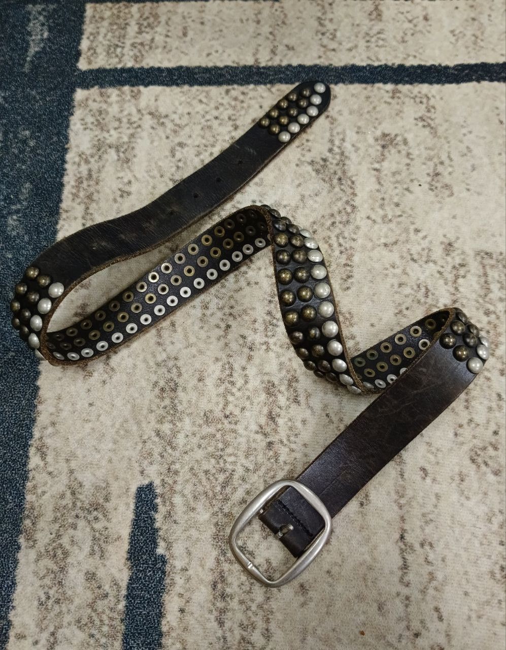 Leather SiCK🔥UNGRID LEATHER STUDDED Size ONE SIZE - 2 Thumbnail